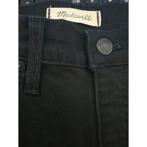 Madewell 9" High Rise Skinny Jeans Black Size 26 | Stretch Denim Classic Fit - Picture 4 of 4